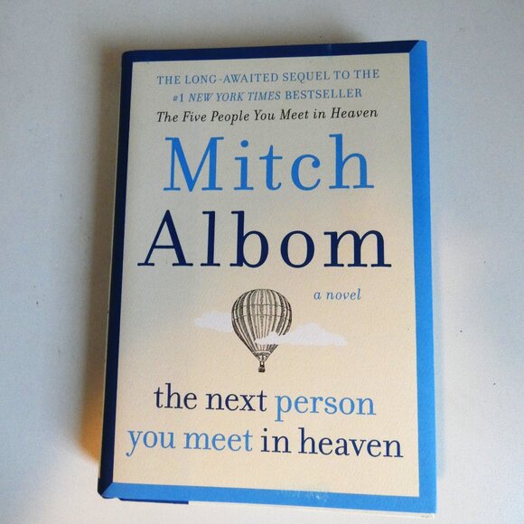 MITCH ALBOM Two Book Set "The 5 People You Meet in Heaven" & "The Next Person... - Picture 2 of 5